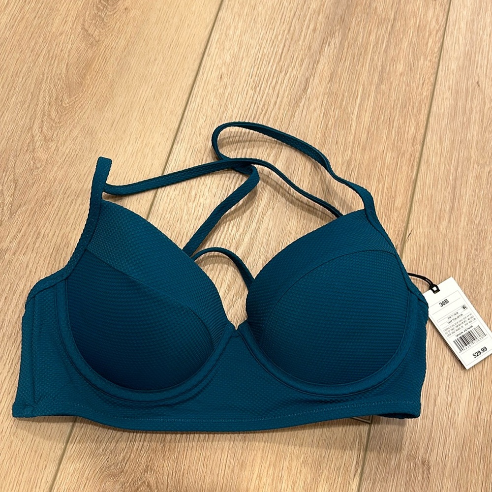 NWT blue/green bikini top from Target
